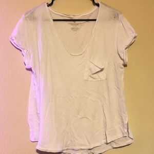 American Eagle Distressed Pocket T-shirt